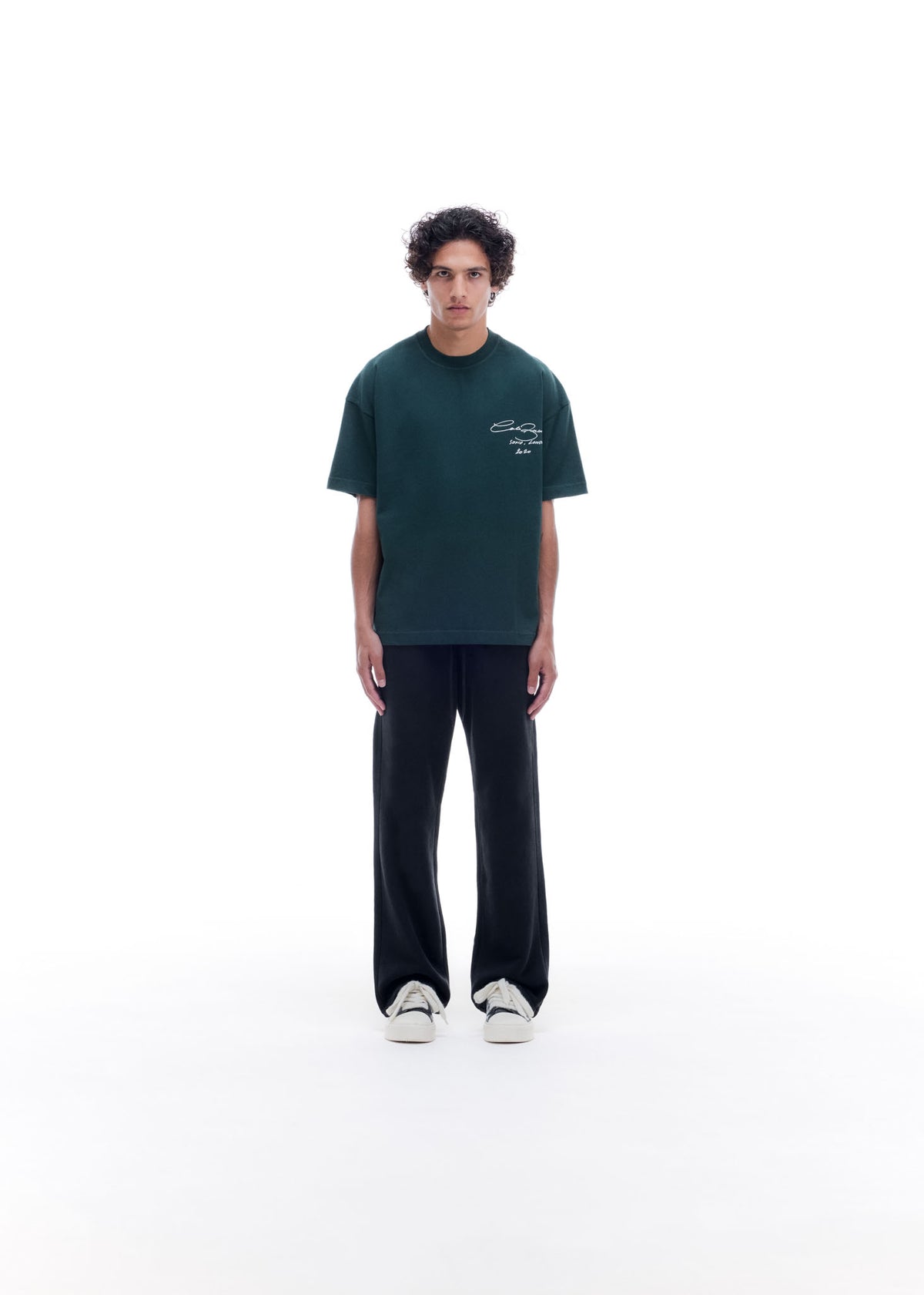 Cole Buxton | Signature T-Shirt | Mens | Cotton | Forest Green