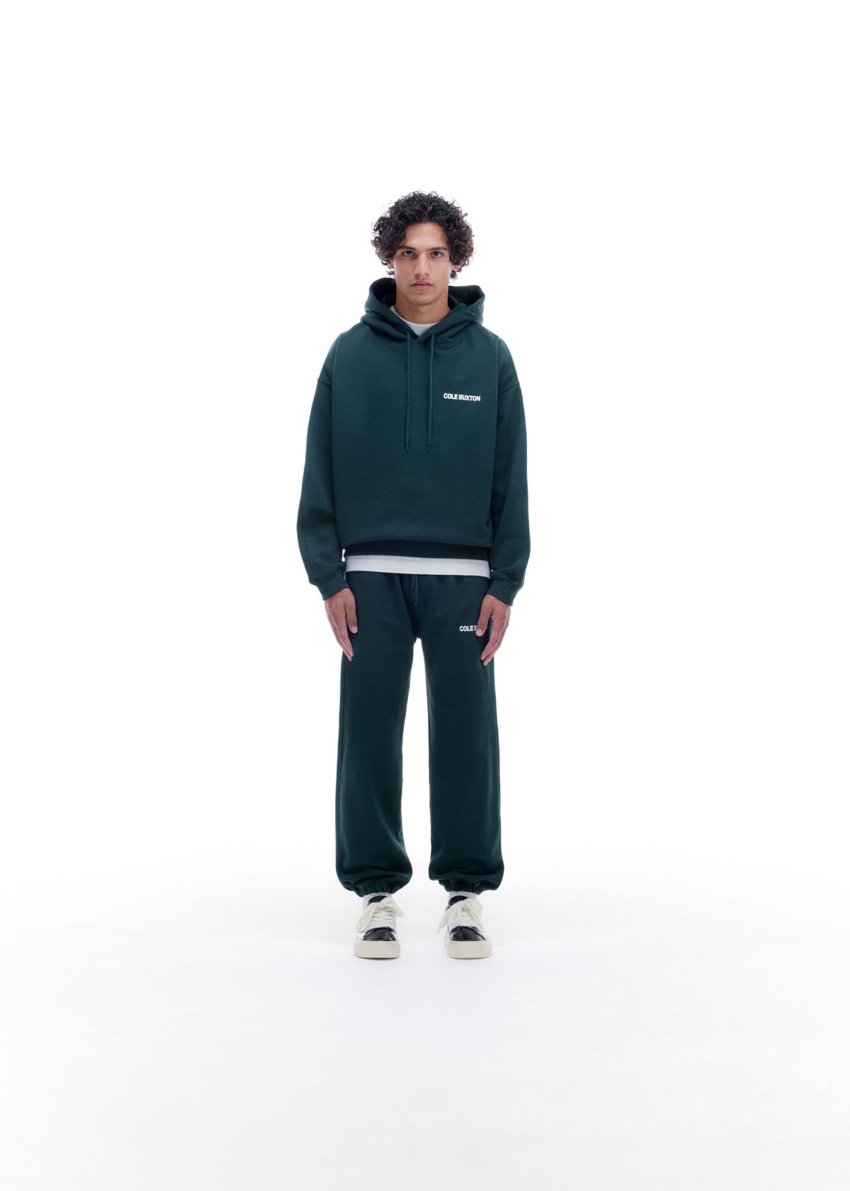 Cole Buxton | Sportswear Hoodie | Mens | Cotton | Green