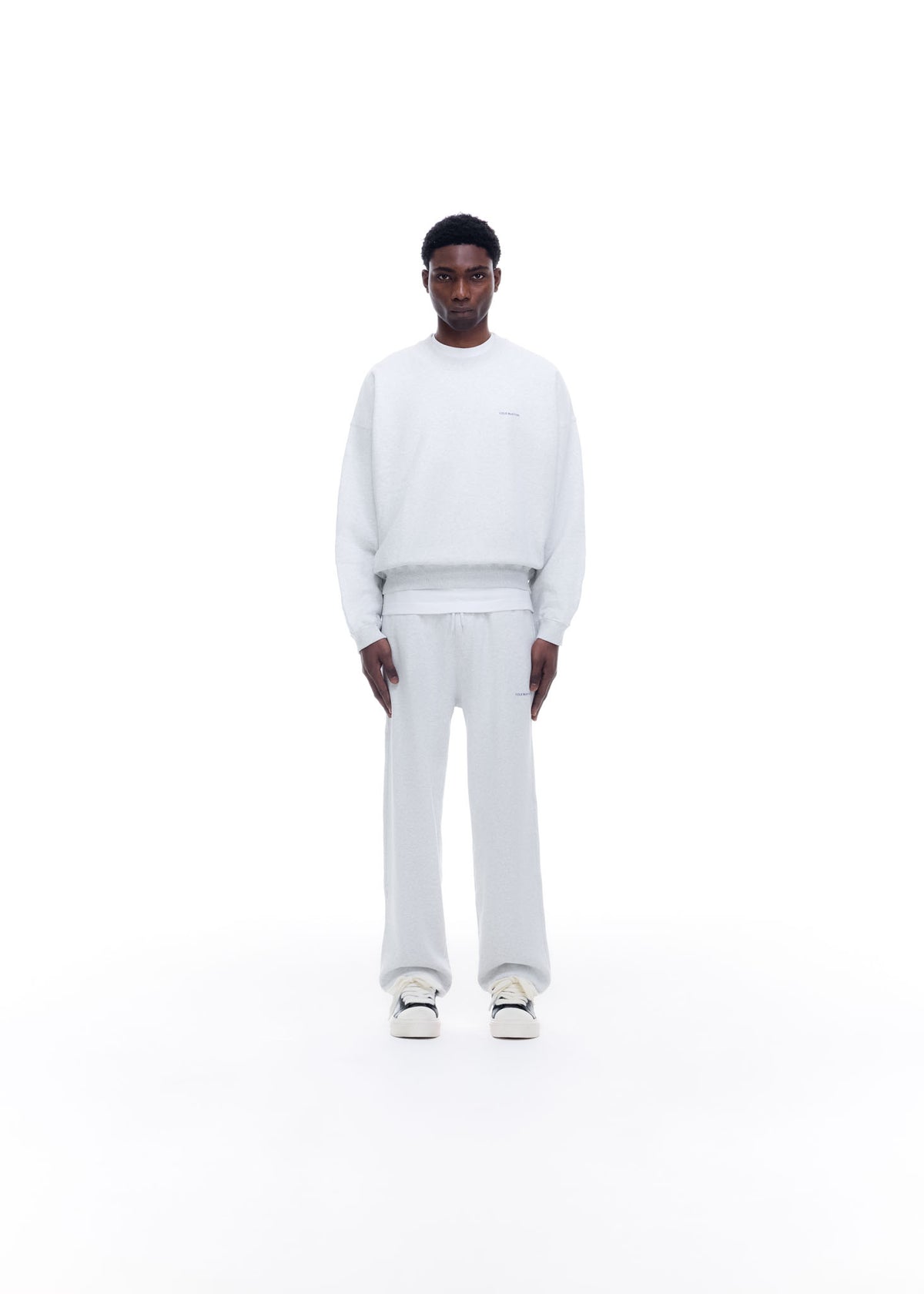 Cole Buxton | Mini Logo Sweatshirt | Mens | Light Grey Marl