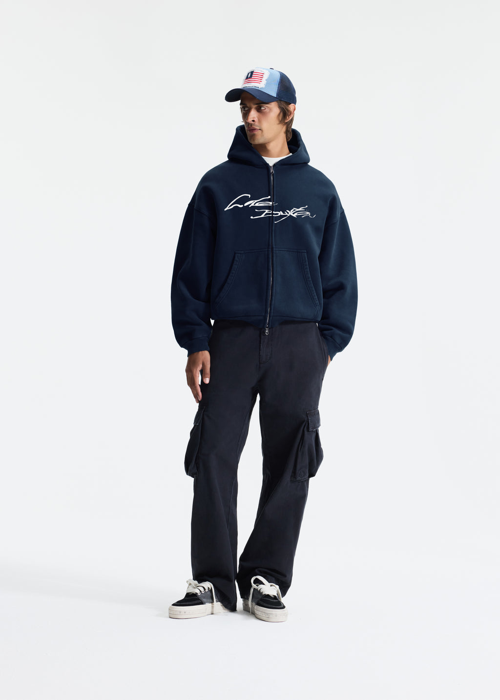 HAND WRITTEN ZIPPED HOODIE