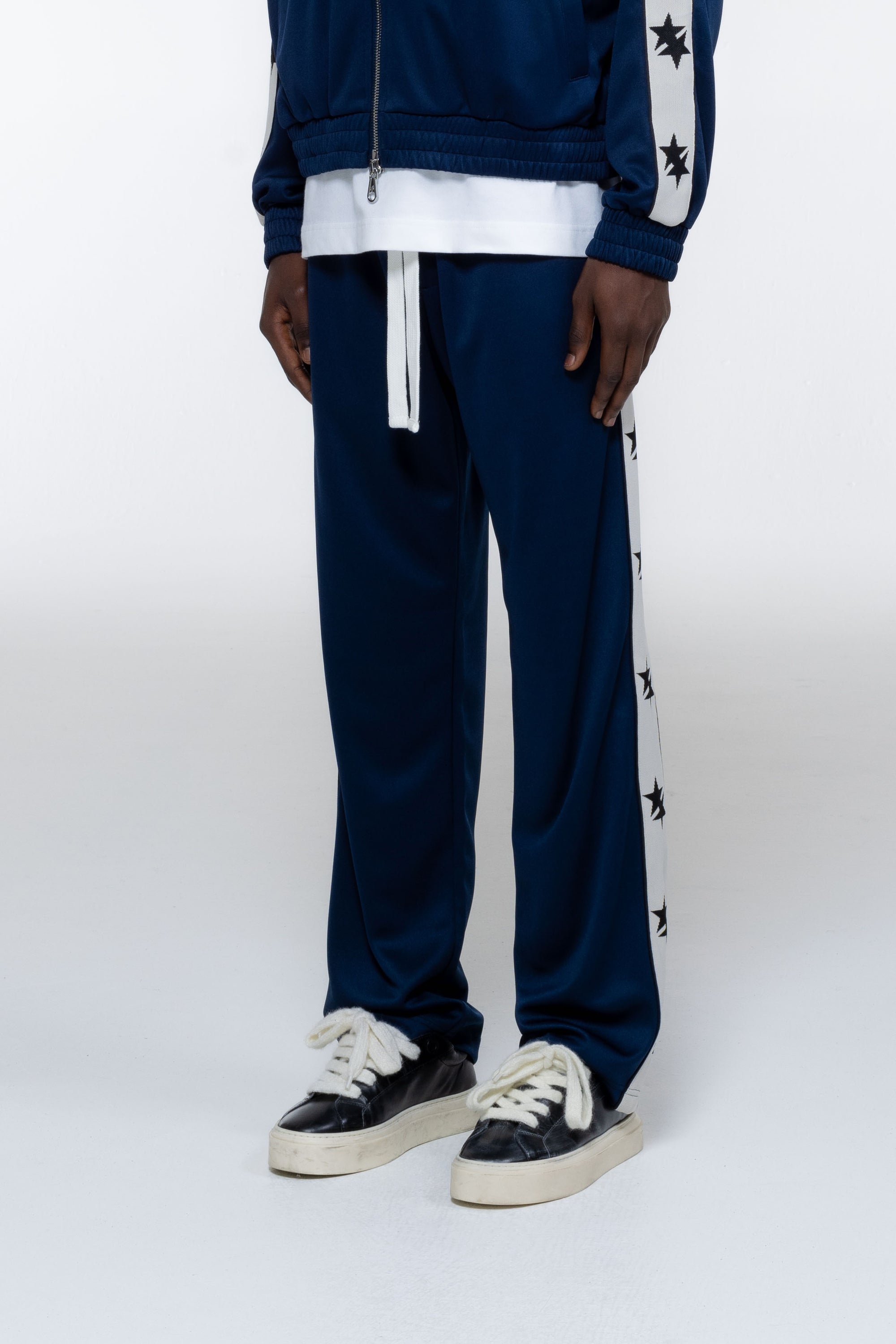 Cole Buxton | Two Star Tape Track Pants | Mens | Navy