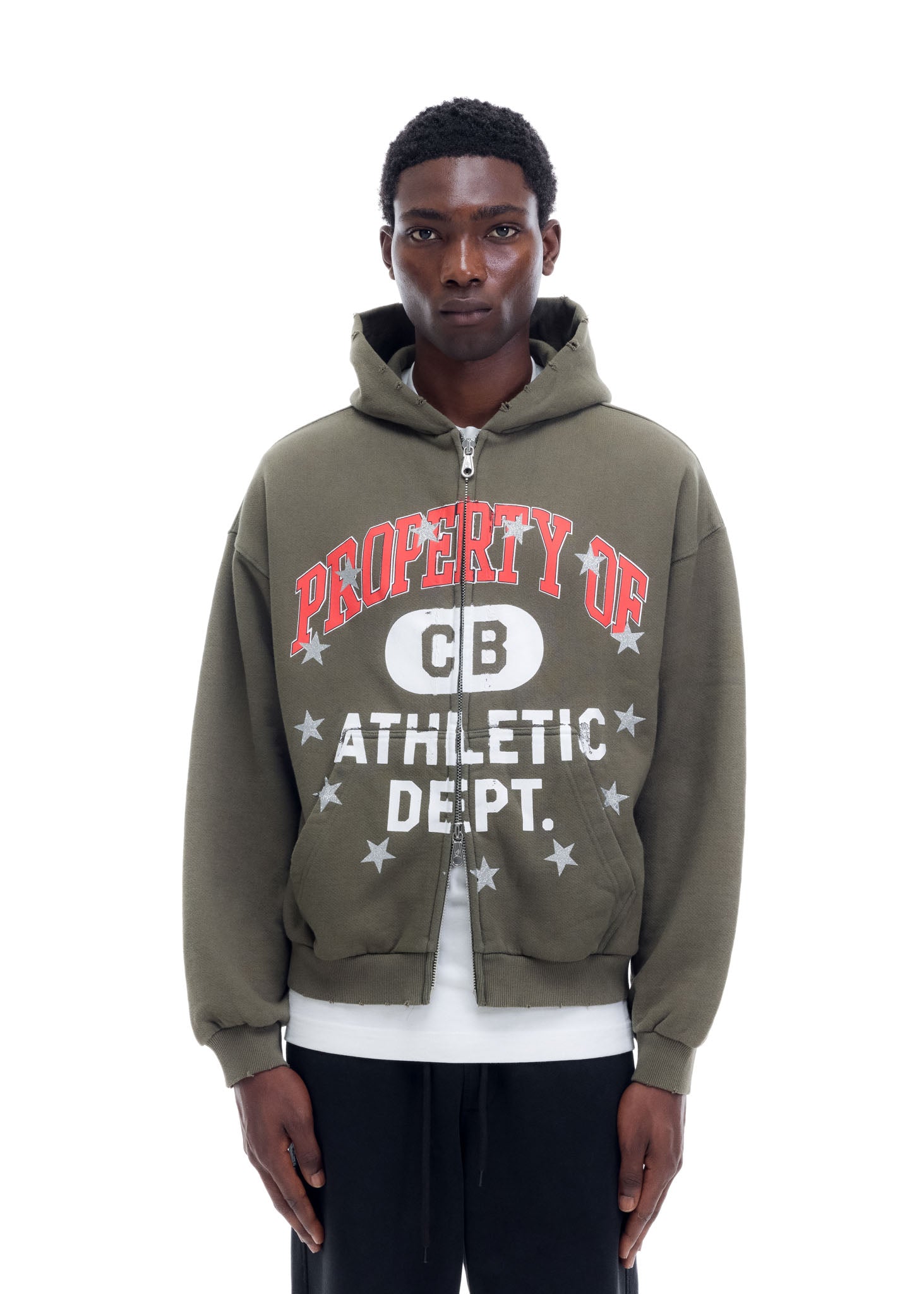 PROPERTY OF ZIPPED HOODIE