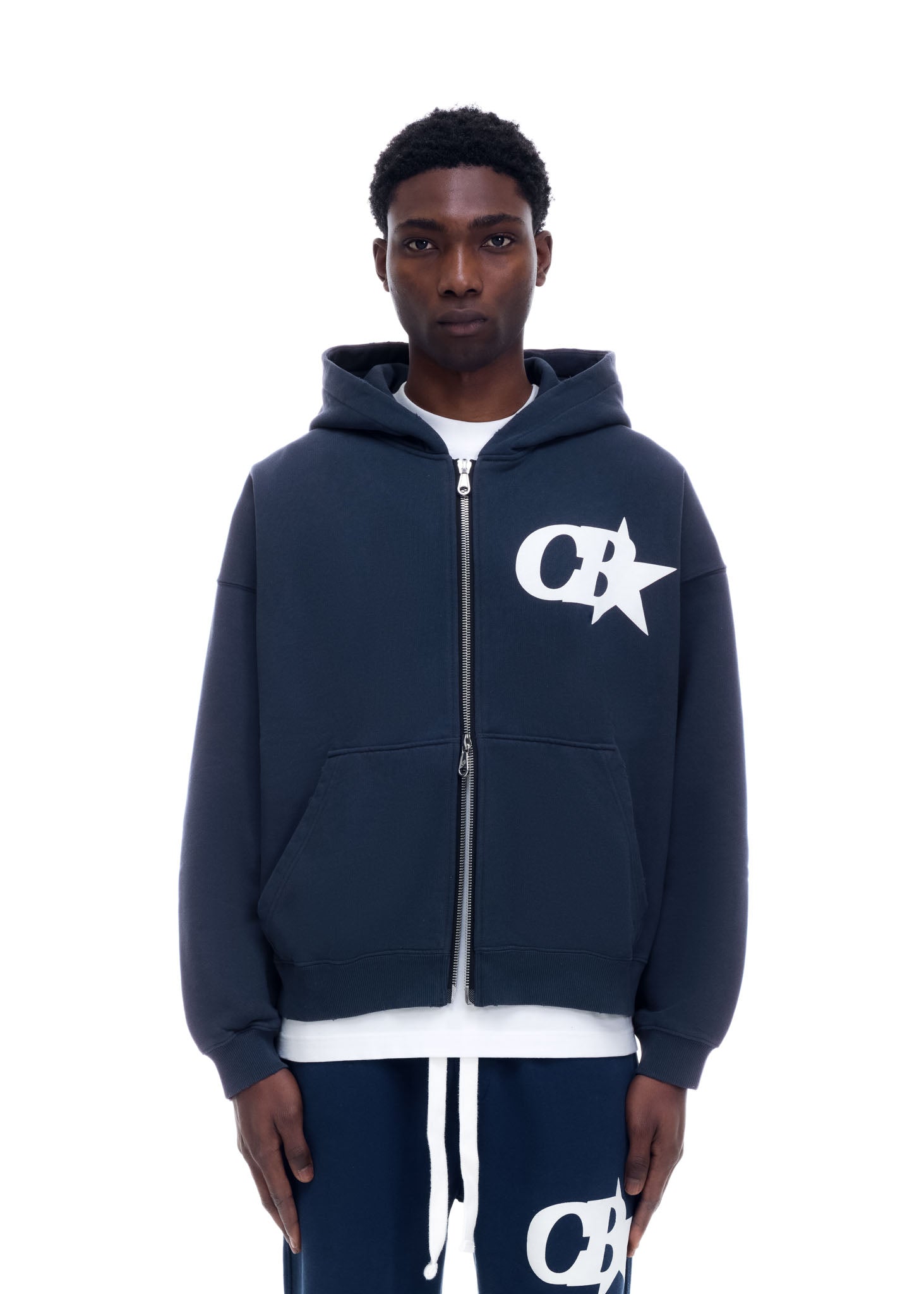 CB STAR ZIPPED HOODIE