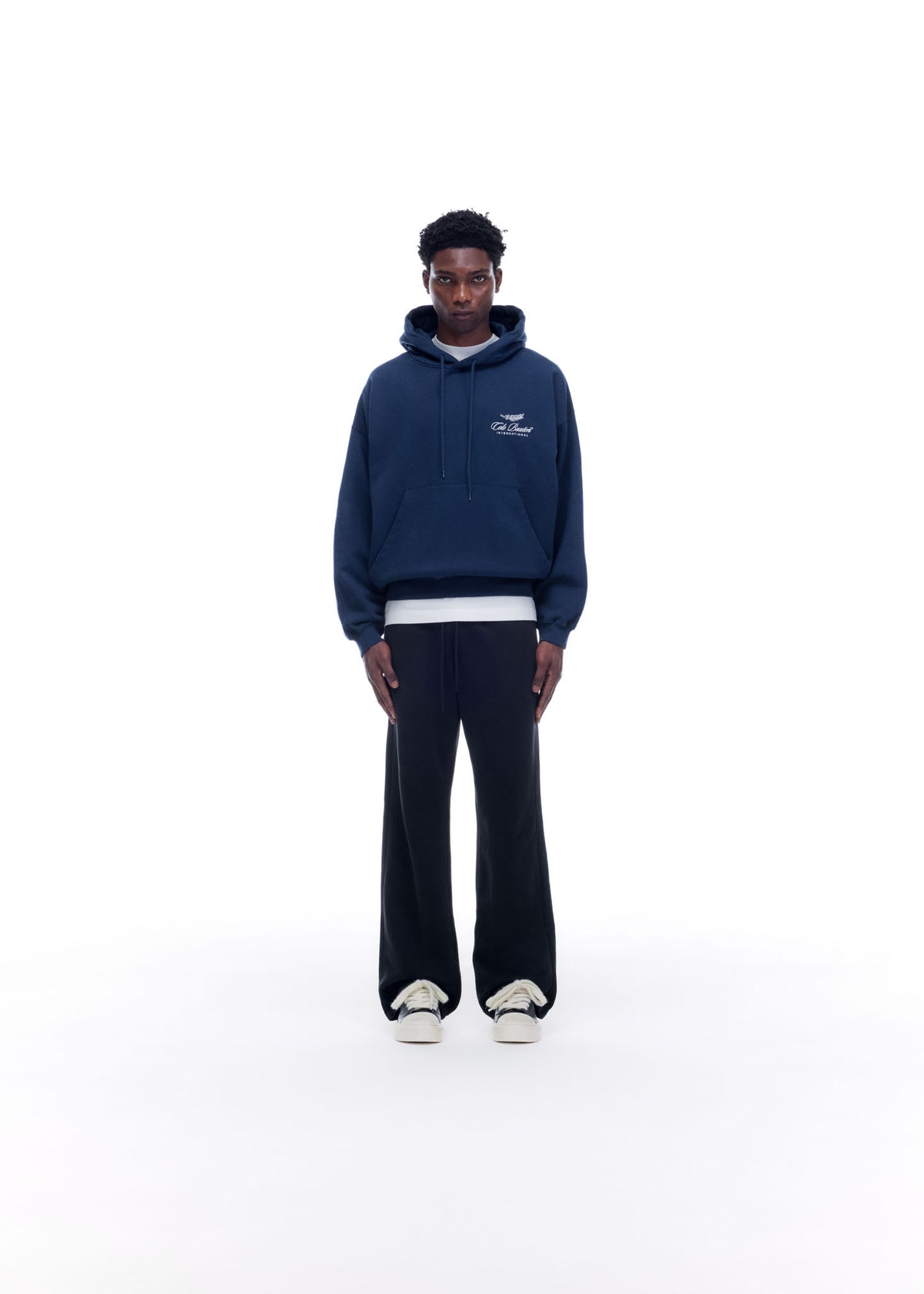 Cole Buxton | International Hoodie | Mens | Cotton | Navy Blue