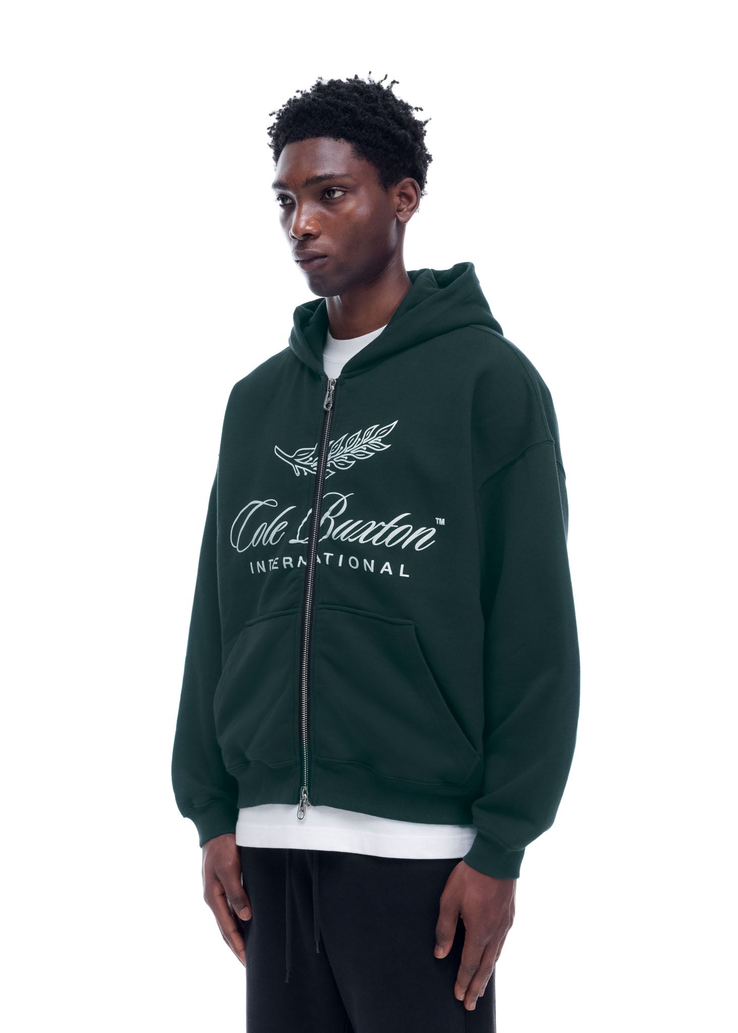 INTERNATIONAL ZIPPED HOODIE
