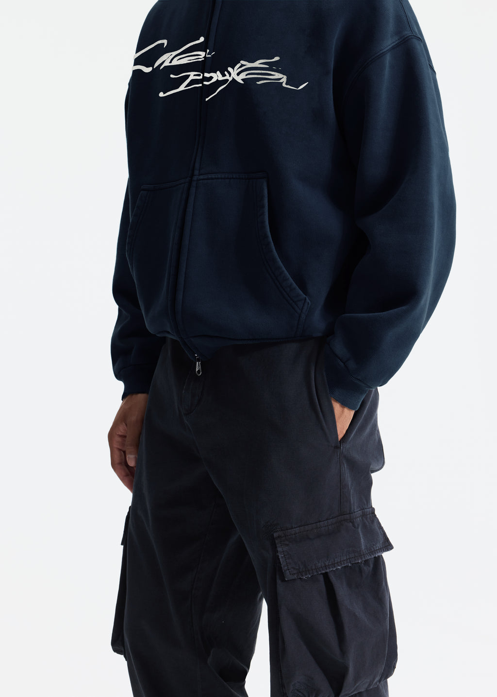 HAND WRITTEN ZIPPED HOODIE