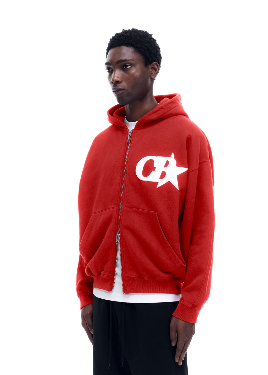CB STAR ZIPPED HOODIE