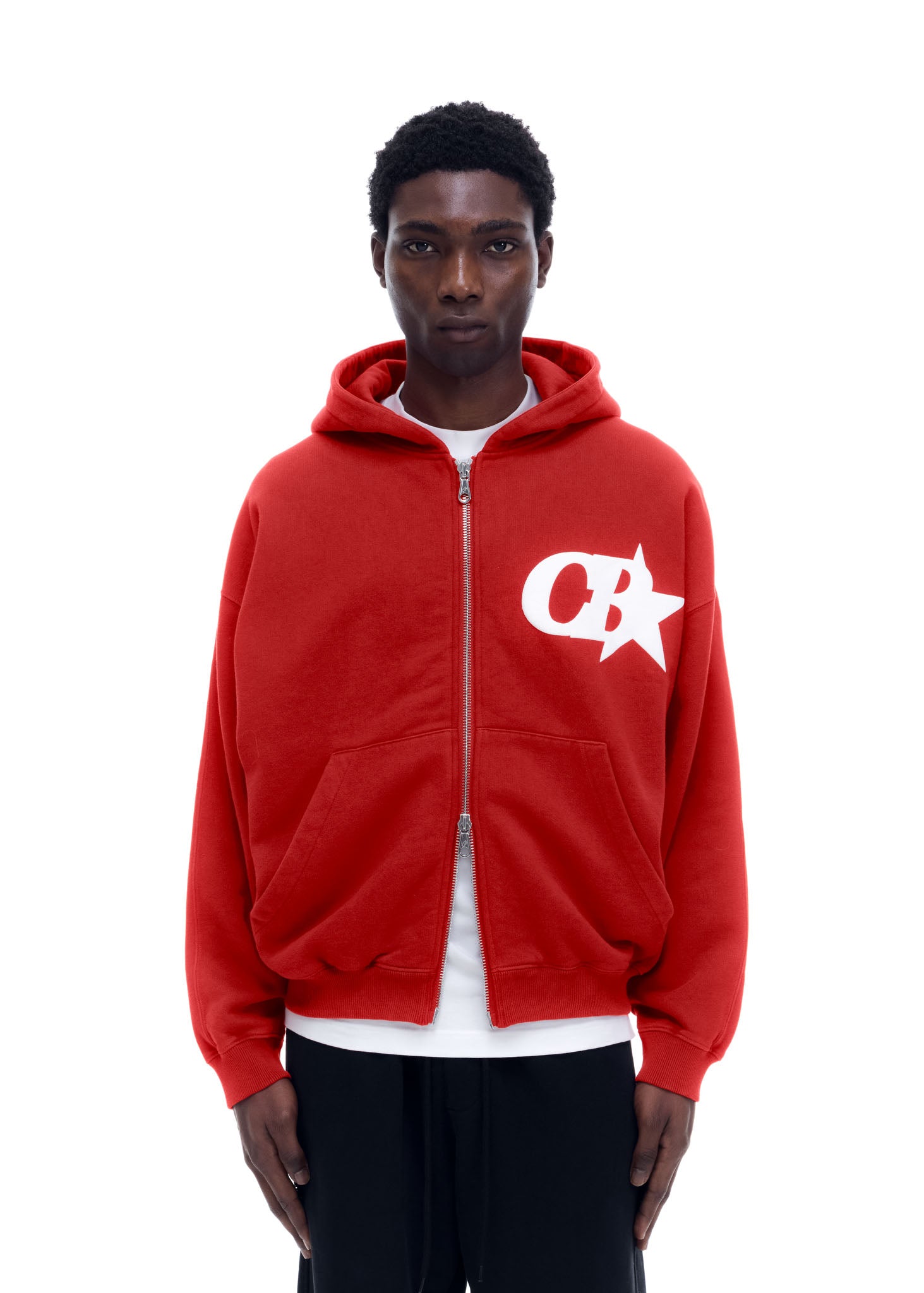 CB STAR ZIPPED HOODIE