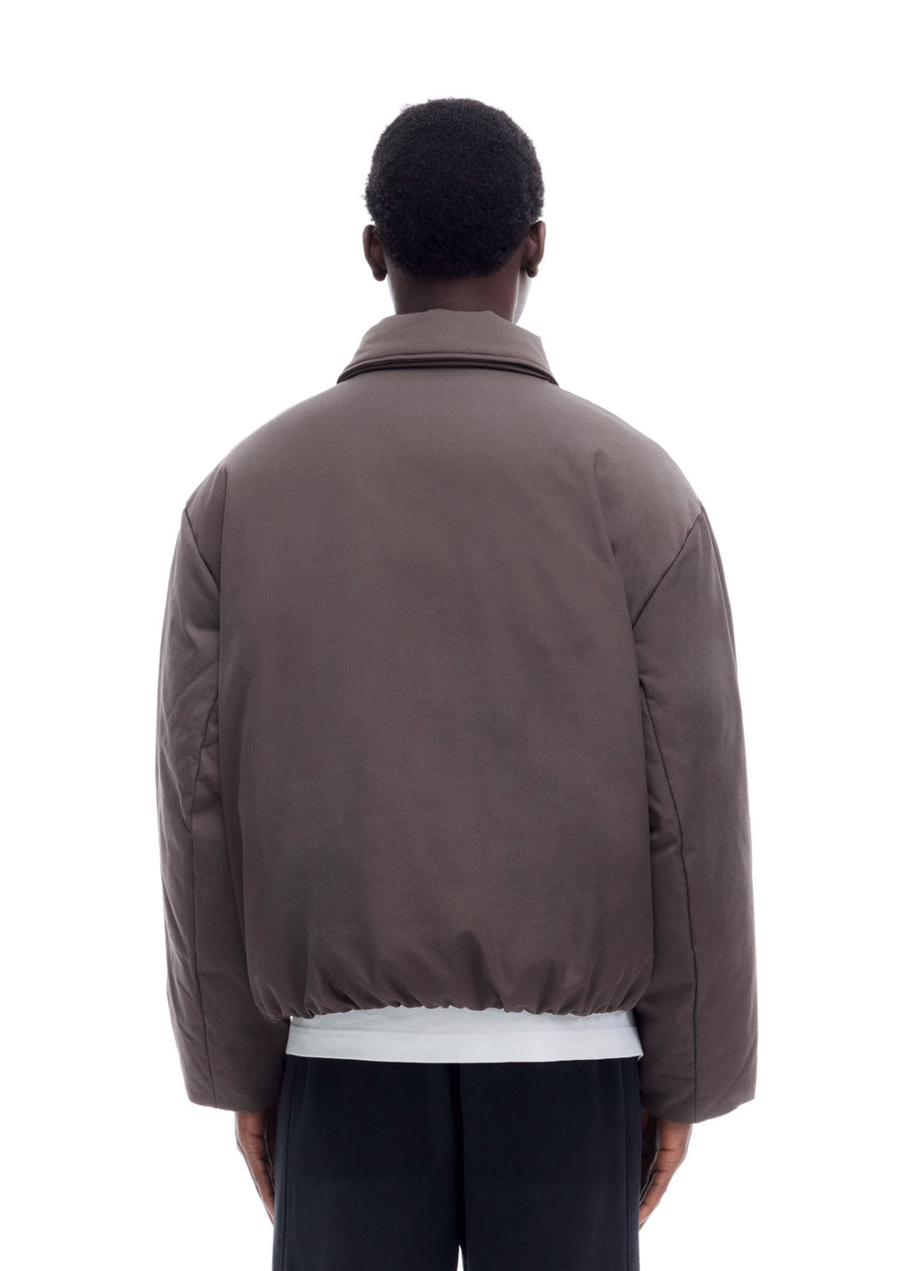 ROUNDED COLLARED DOWN JACKET