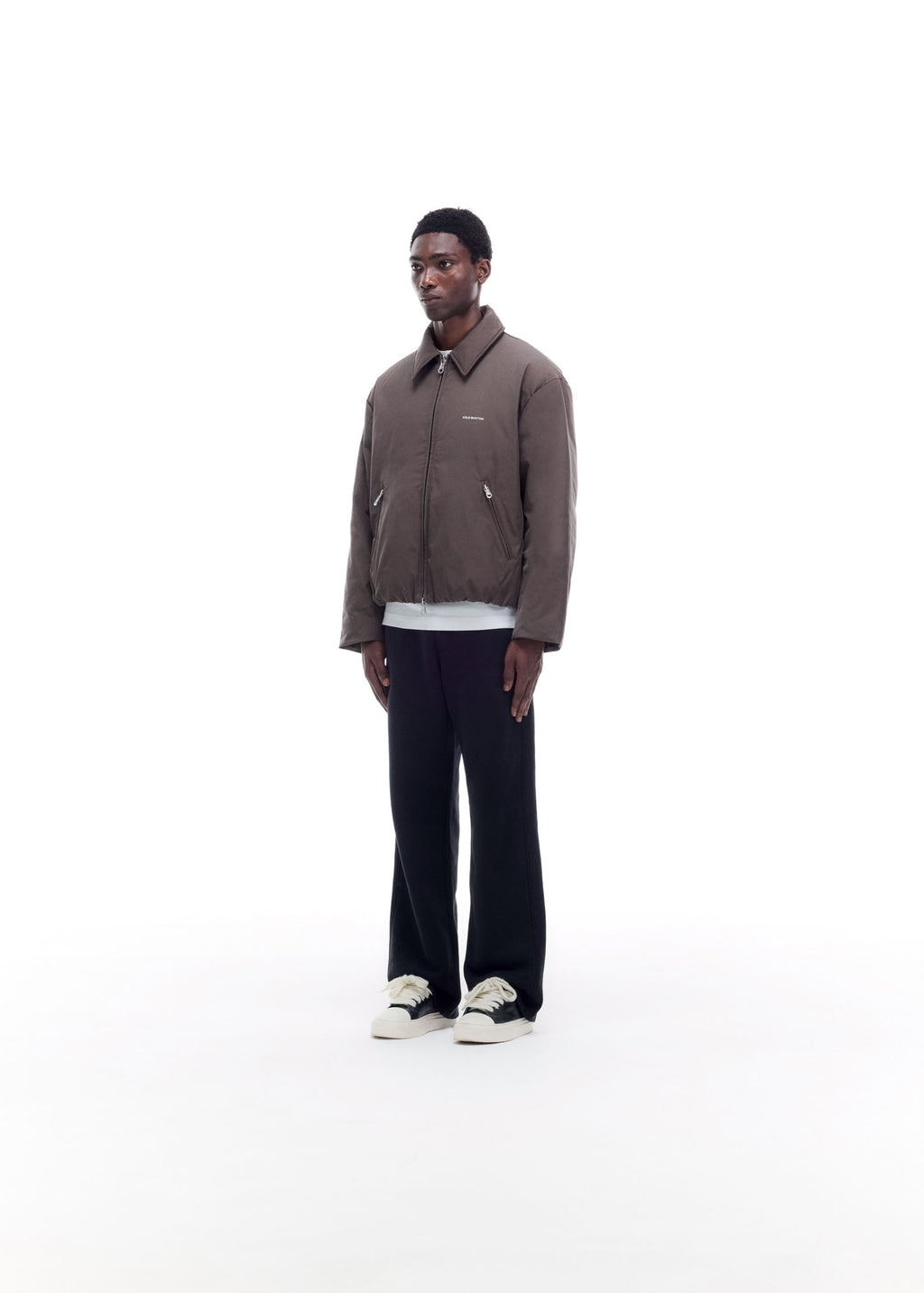 ROUNDED COLLARED DOWN JACKET