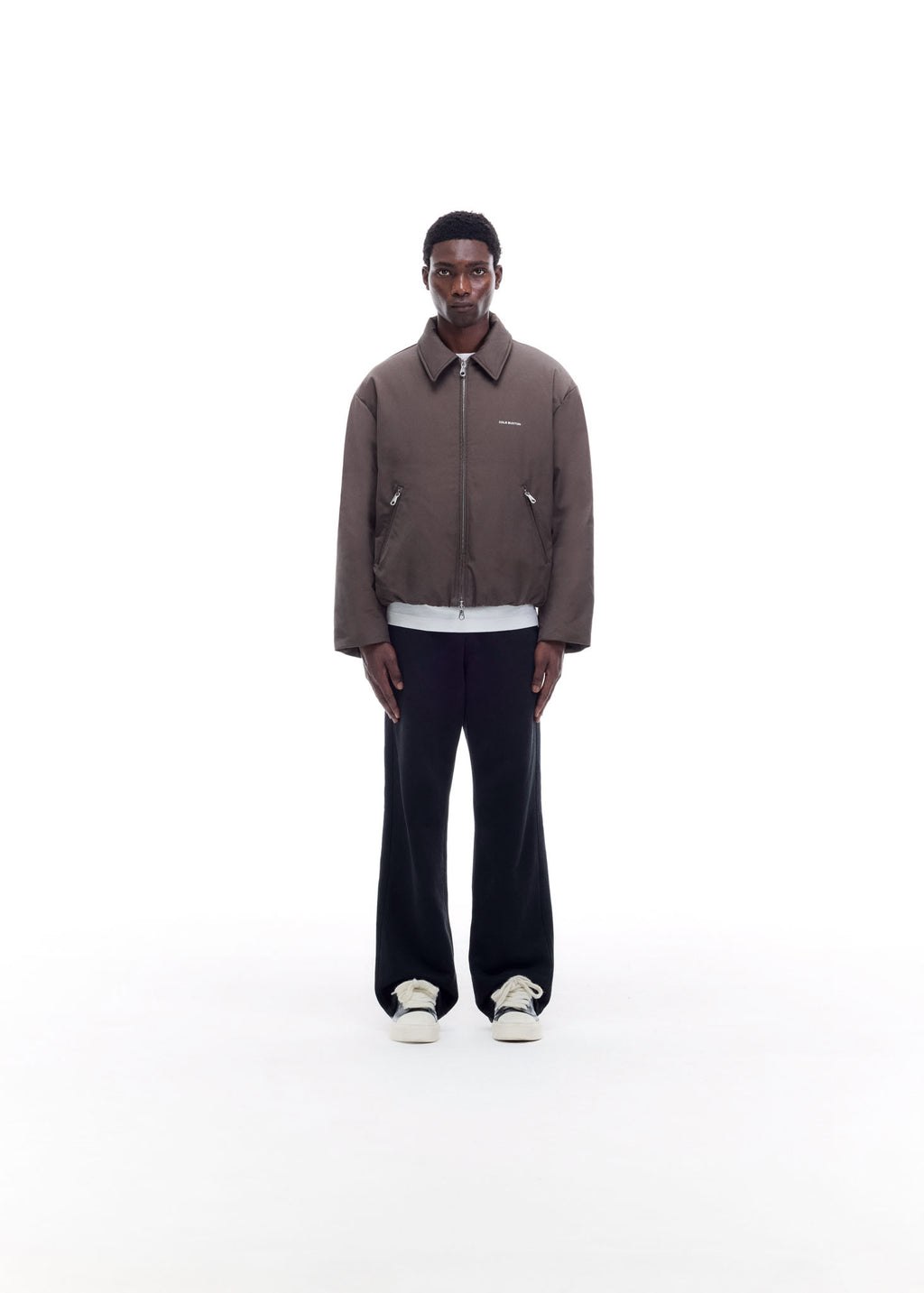 ROUNDED COLLARED DOWN JACKET