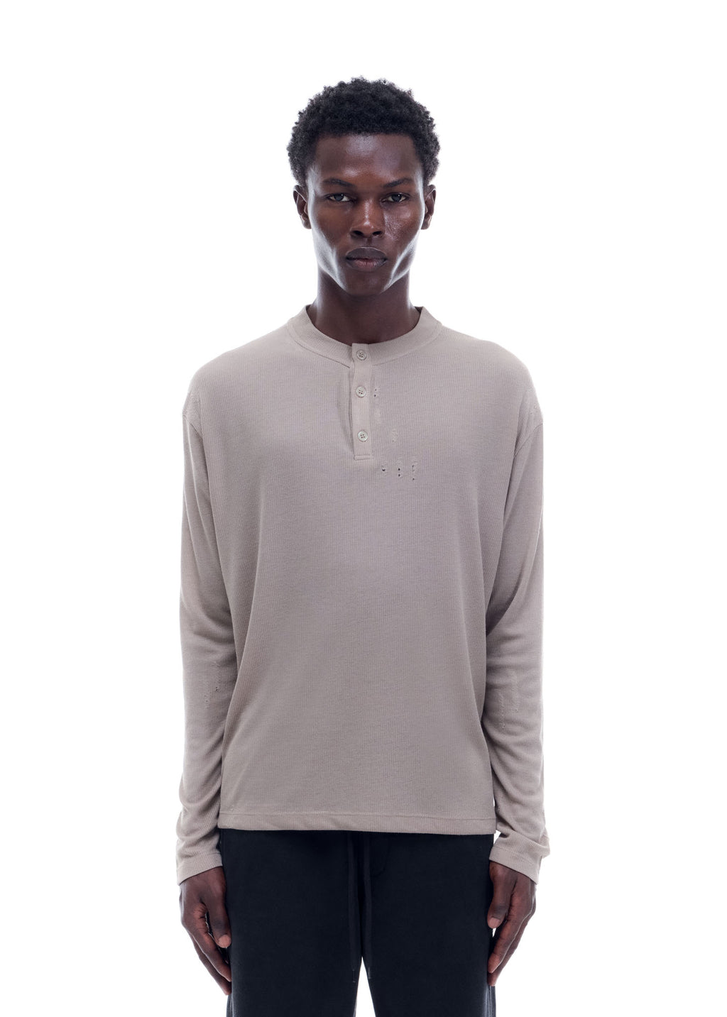 DISTRESSED HENLEY