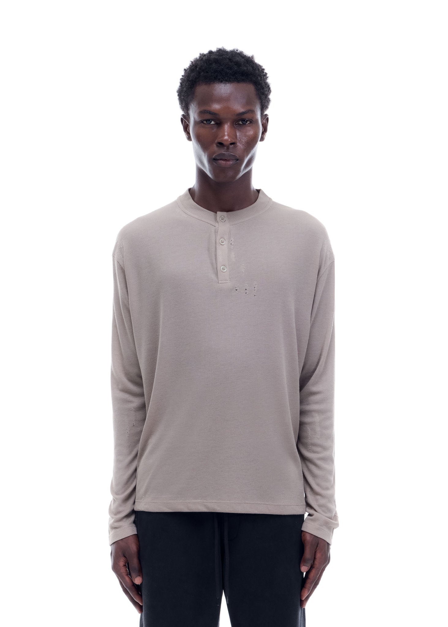 DISTRESSED HENLEY