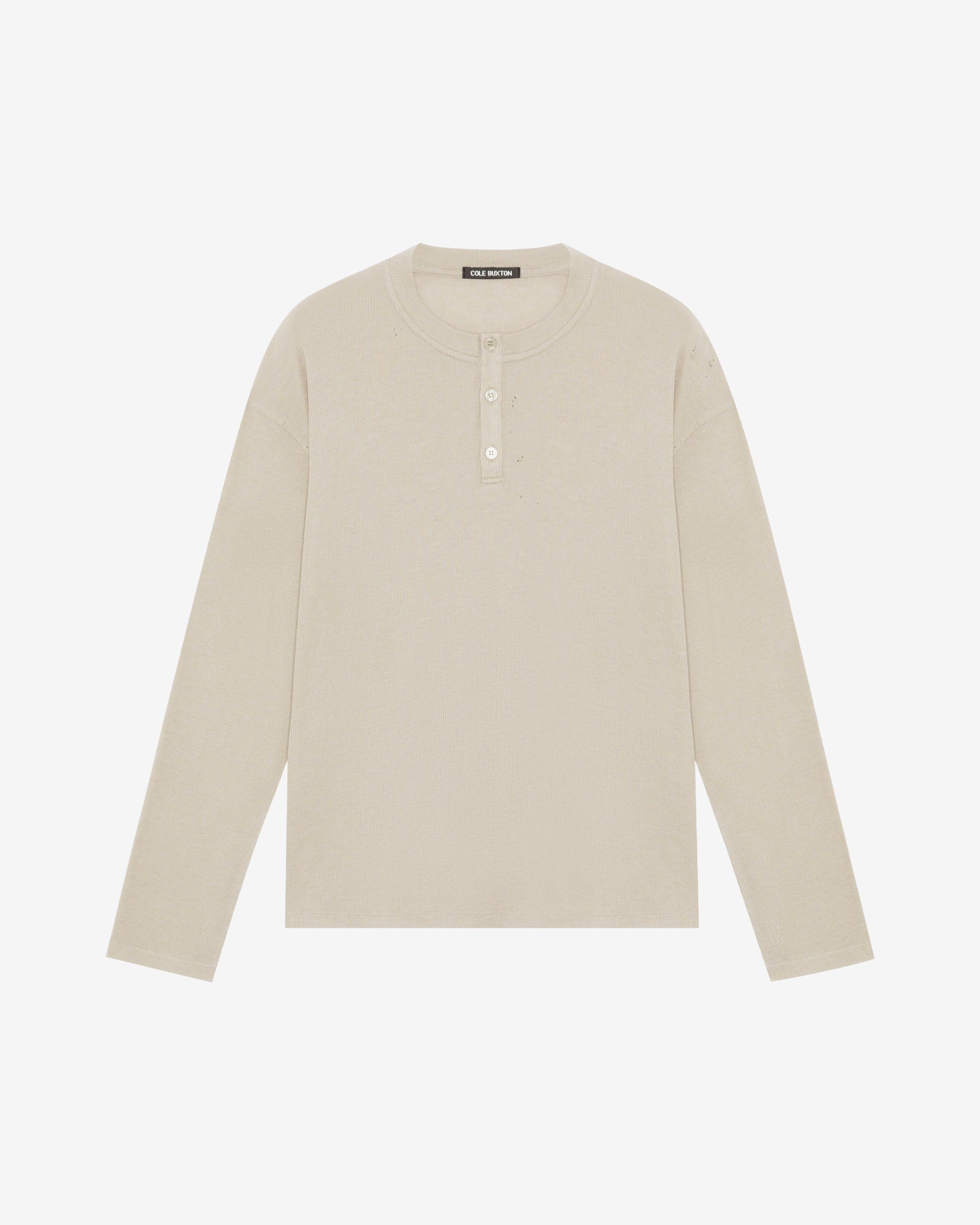 DISTRESSED HENLEY