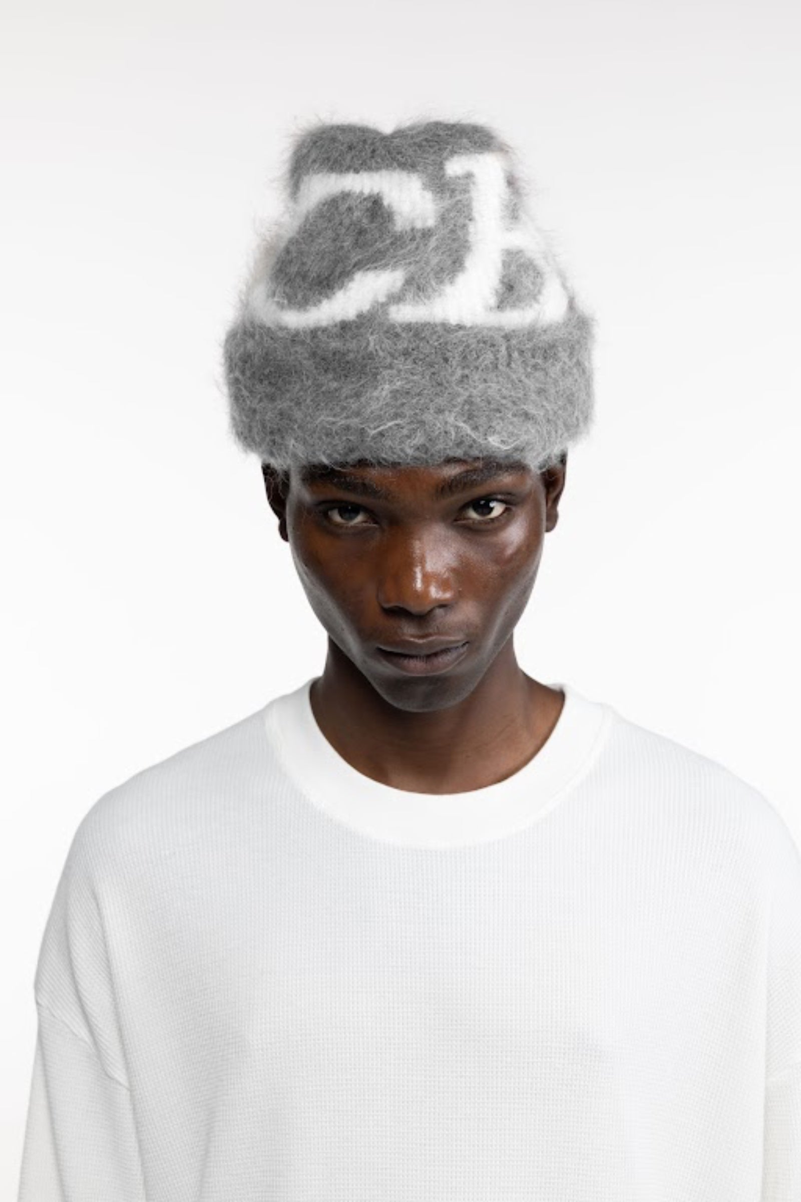 Cole Buxton | Alpaca Knit Beanie | Mens | Grey