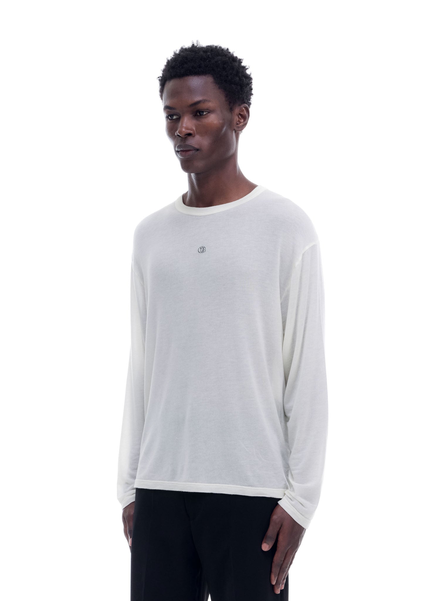 MINI EMBLEM SHEER LONG SLEEVE