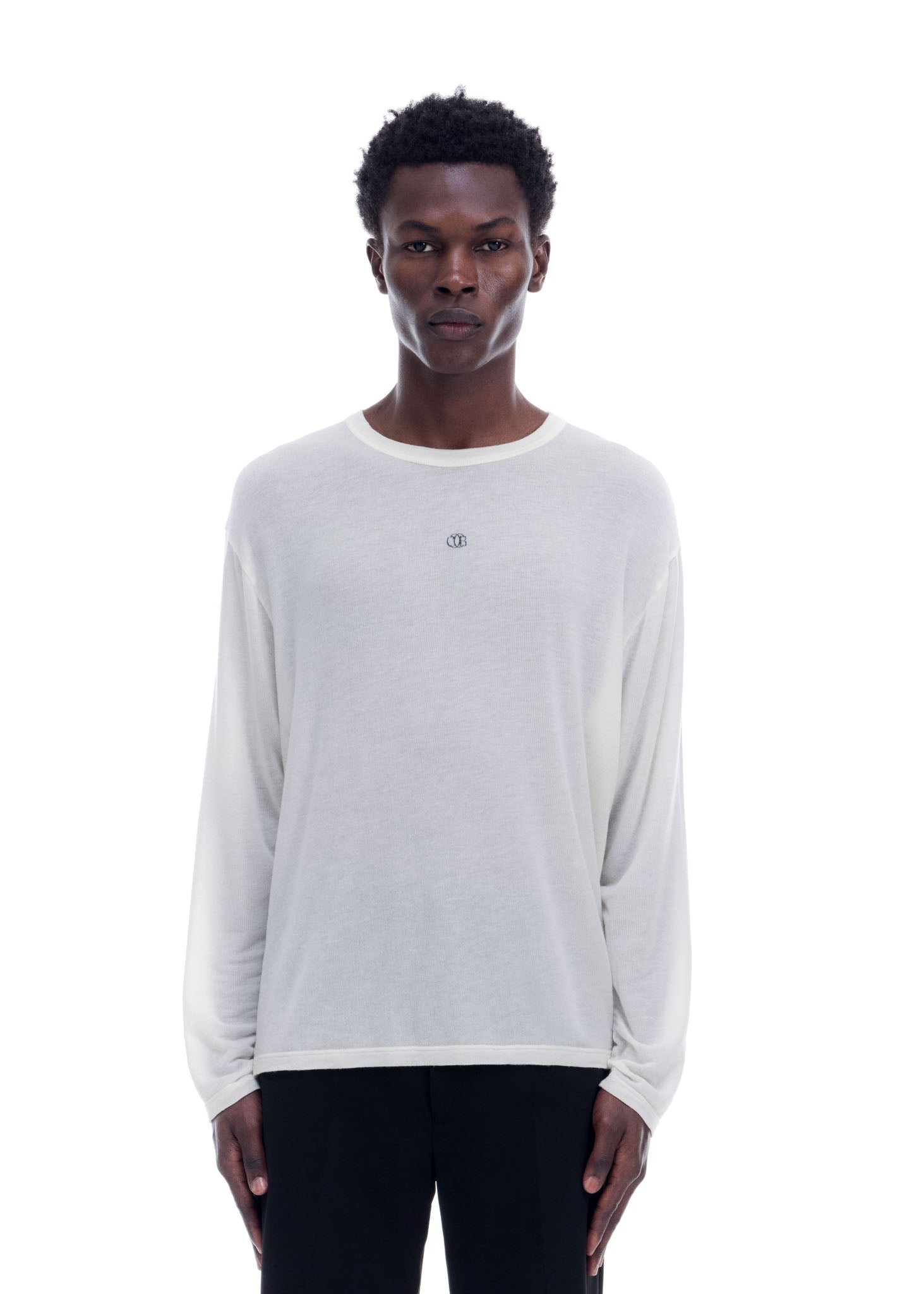 MINI EMBLEM SHEER LONG SLEEVE