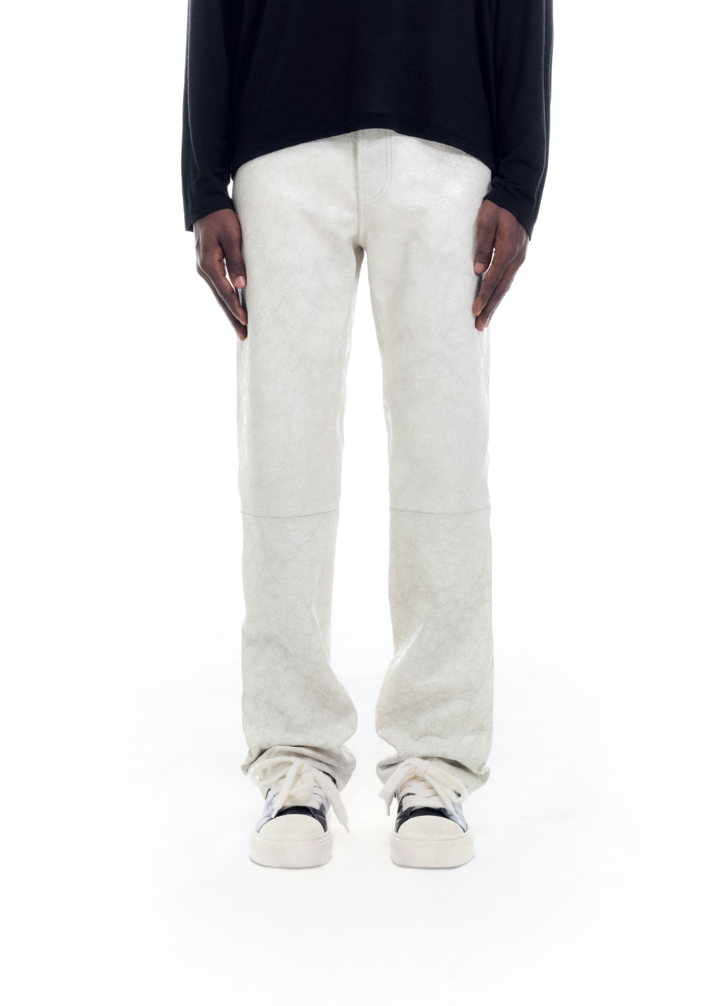 パンツ ELCHELE INSIDE RIPPEDHOLE PANTS ECRU 38 パンツ ELCHELE