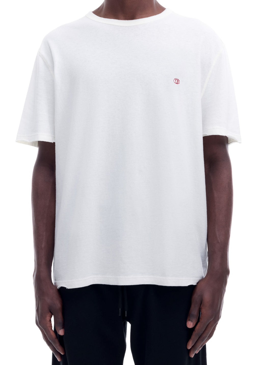 MINI EMBLEM DISTRESSED COLE T-SHIRT