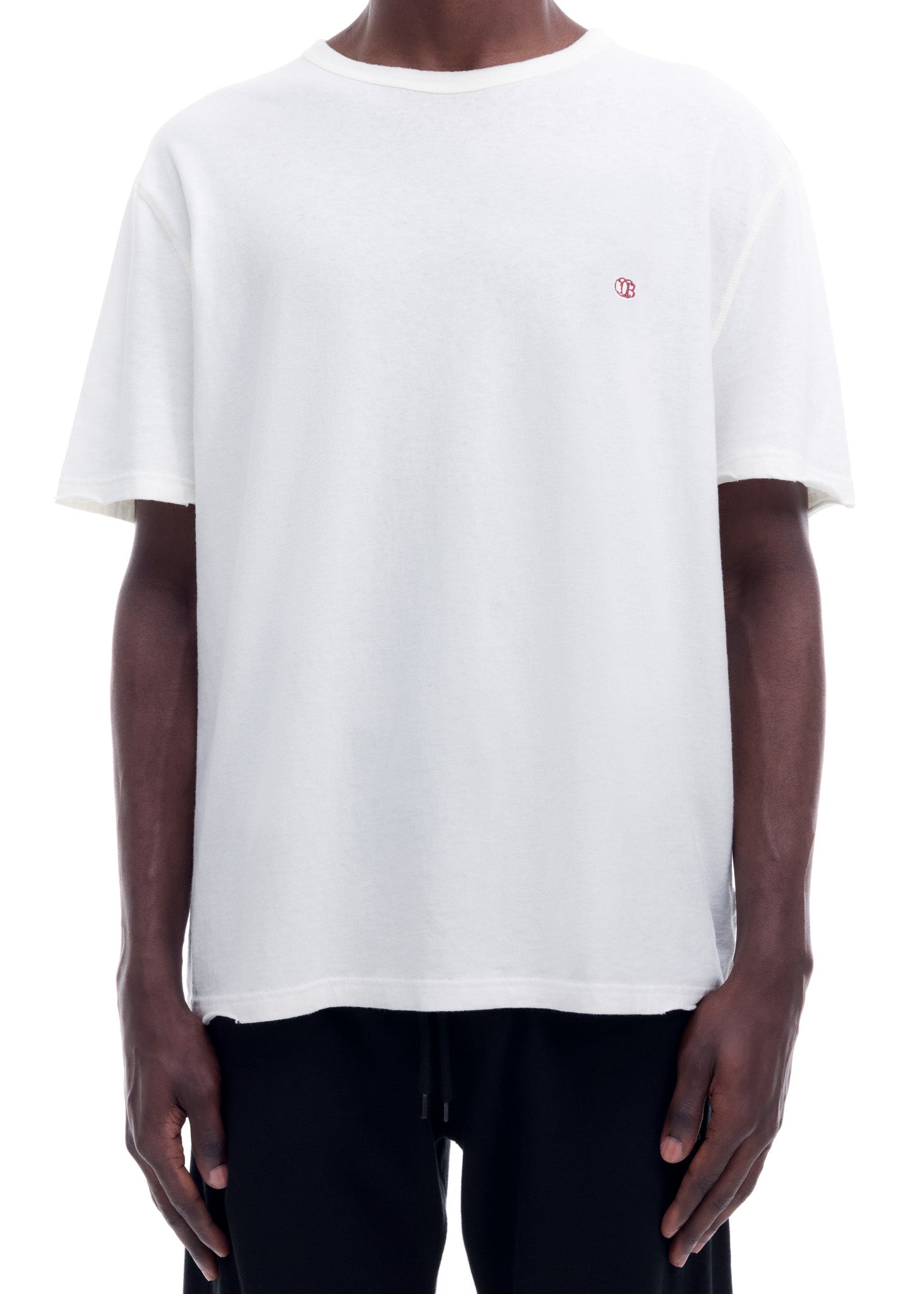 MINI EMBLEM DISTRESSED COLE T-SHIRT