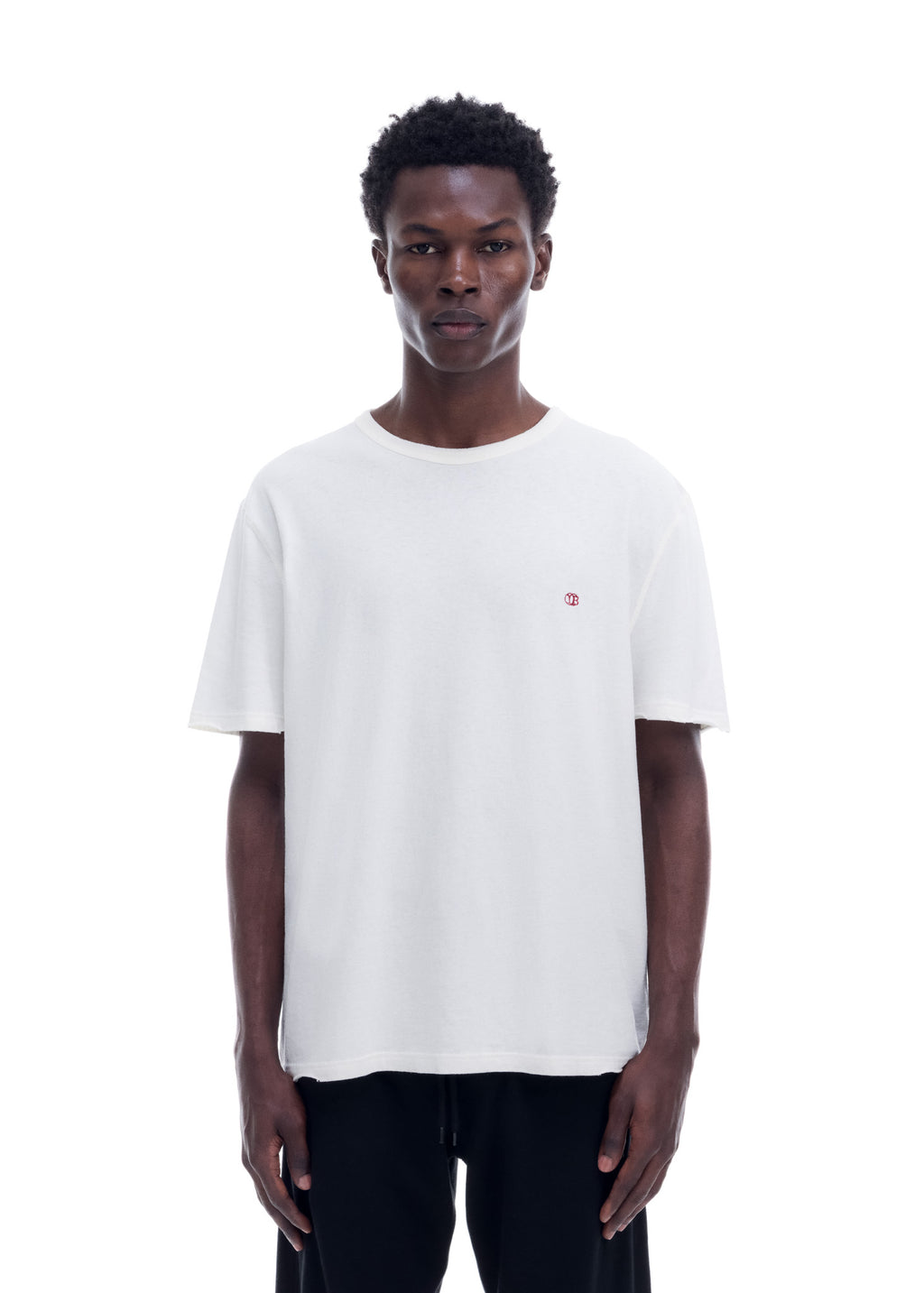 MINI EMBLEM DISTRESSED COLE T-SHIRT