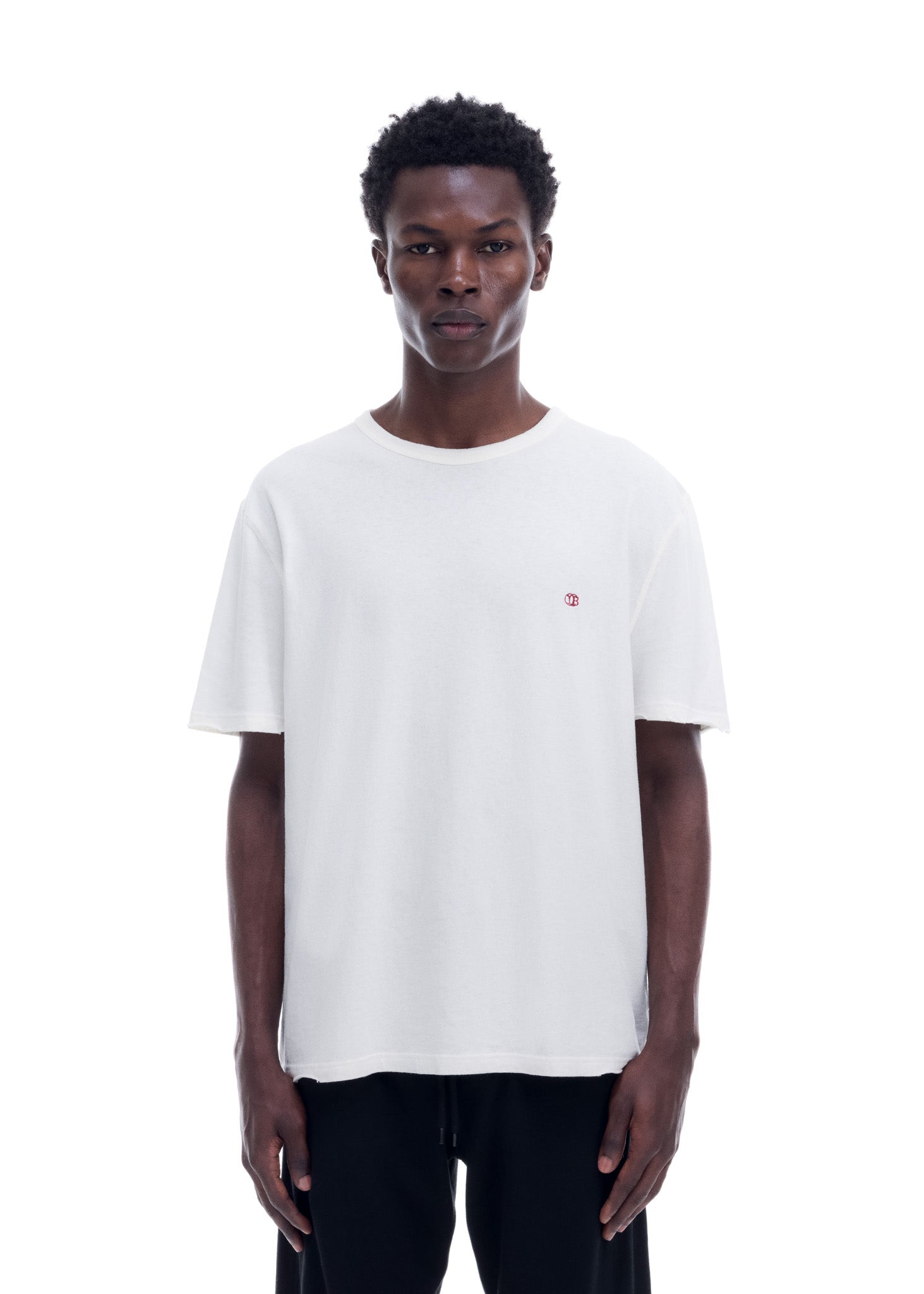 MINI EMBLEM DISTRESSED COLE T-SHIRT