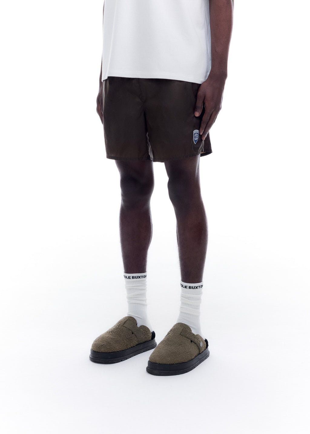 EMBLEM PATCH SWIM SHORTS