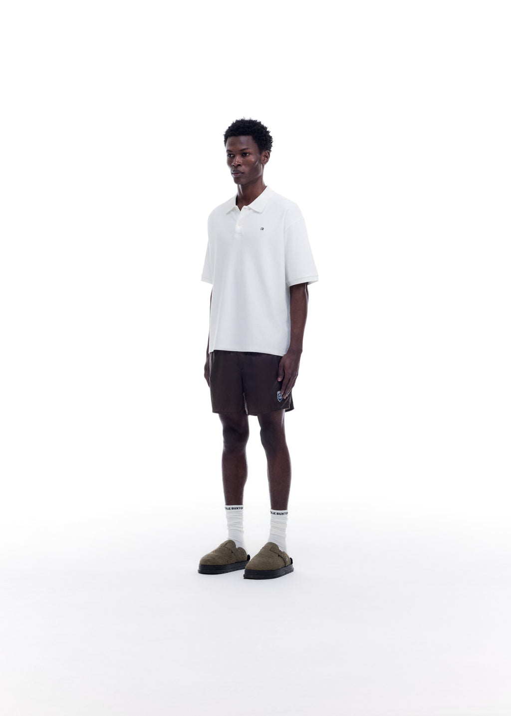 EMBLEM PATCH SWIM SHORTS