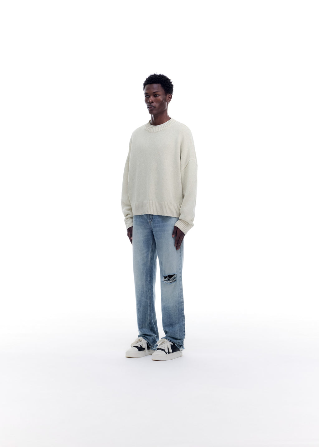 SKIPPER KNIT SWEATER
