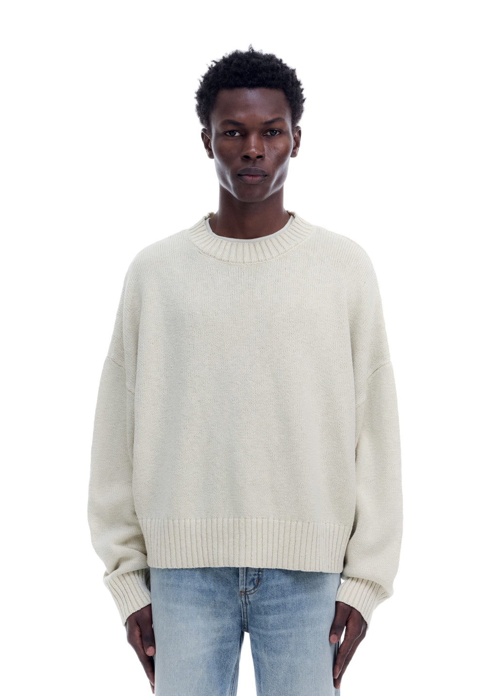 SKIPPER KNIT SWEATER