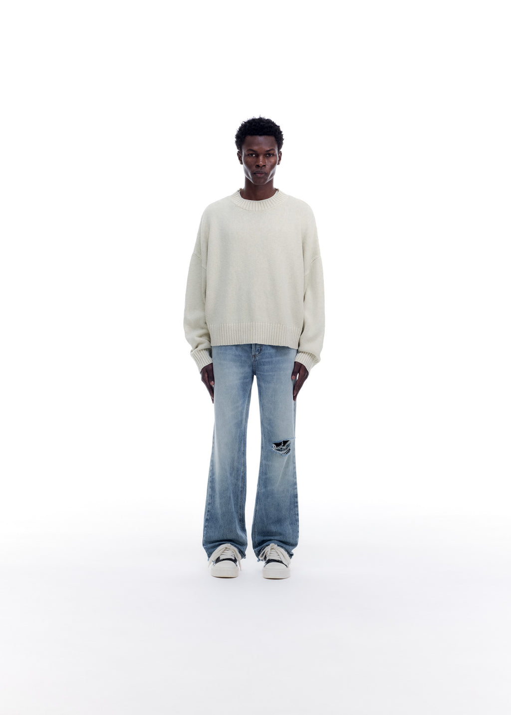 SKIPPER KNIT SWEATER