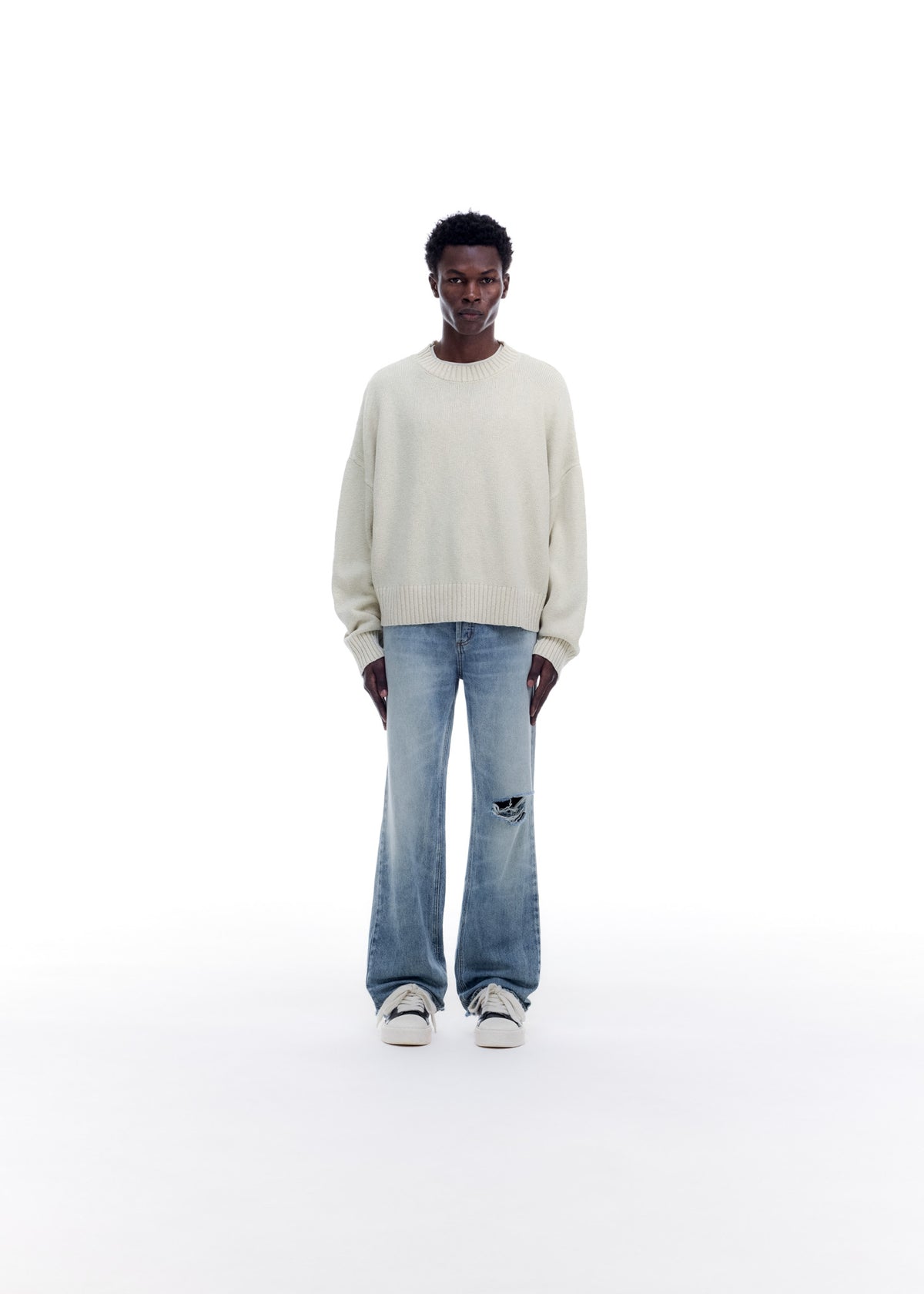SKIPPER KNIT SWEATER
