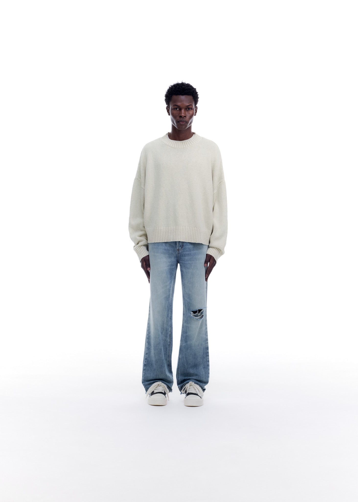 SKIPPER KNIT SWEATER