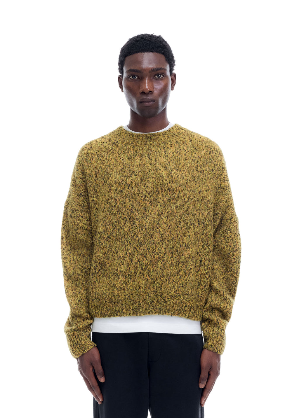 FLECKED KNIT SWEATER