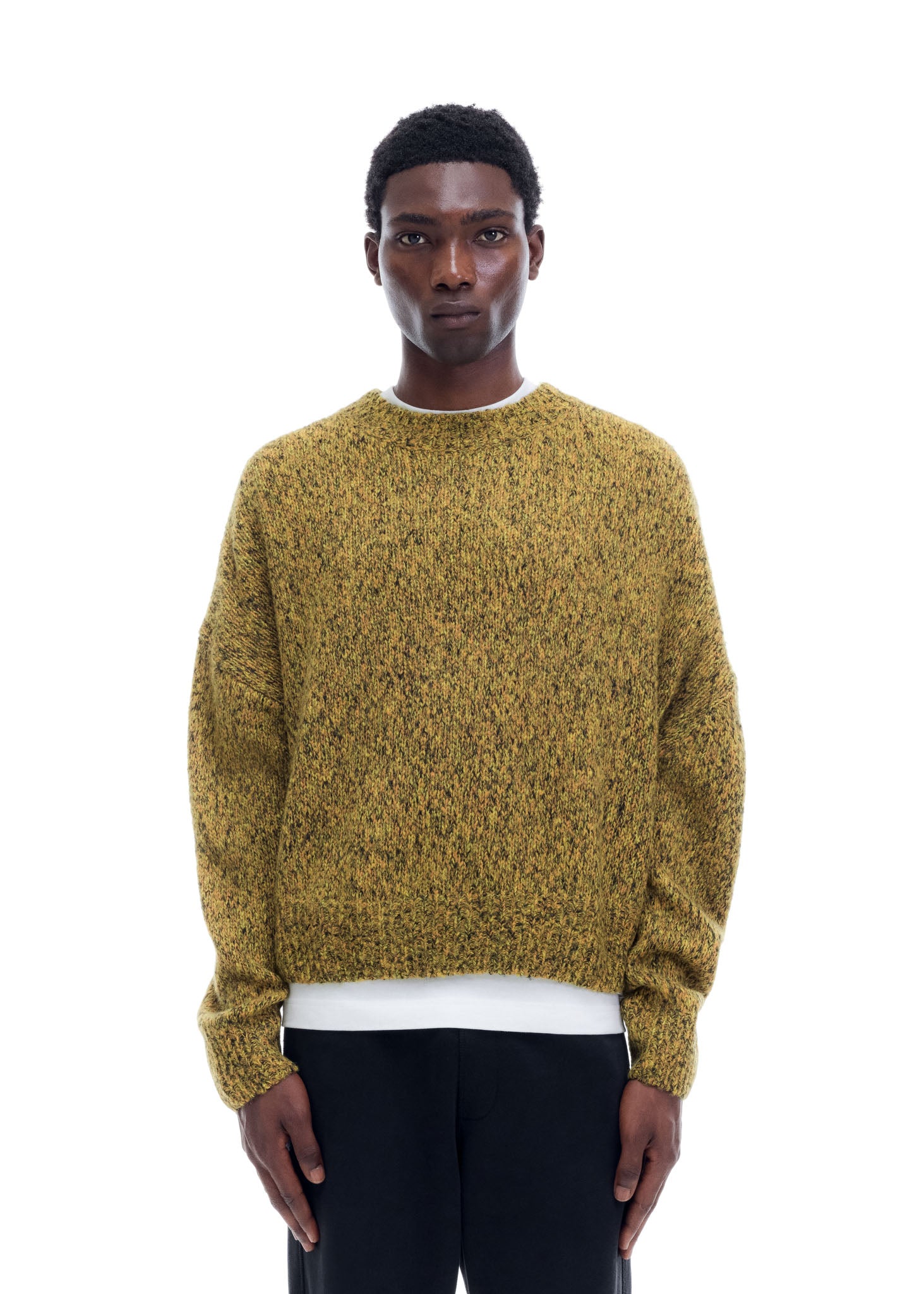 FLECKED KNIT SWEATER