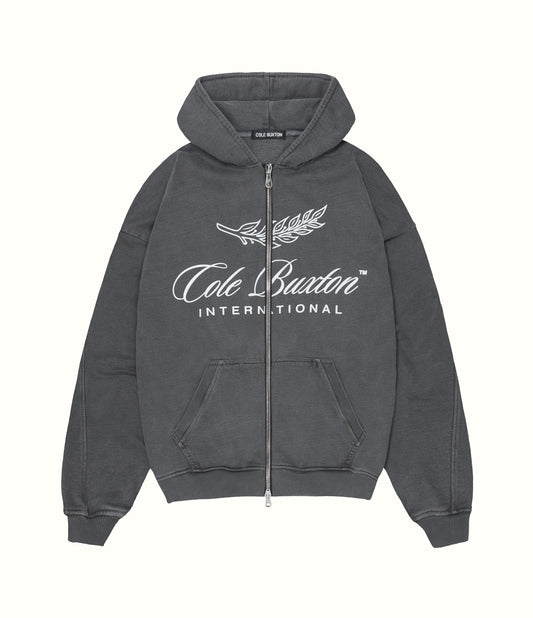 INTERNATIONAL ZIPPED HOODIE