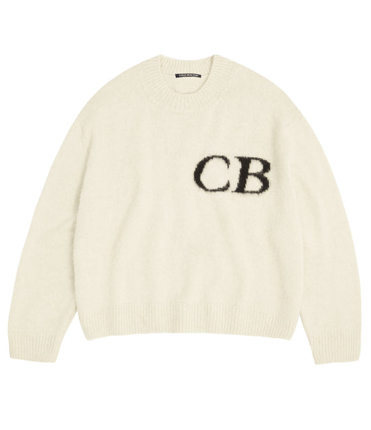 CB LOGO KNIT SWEATER