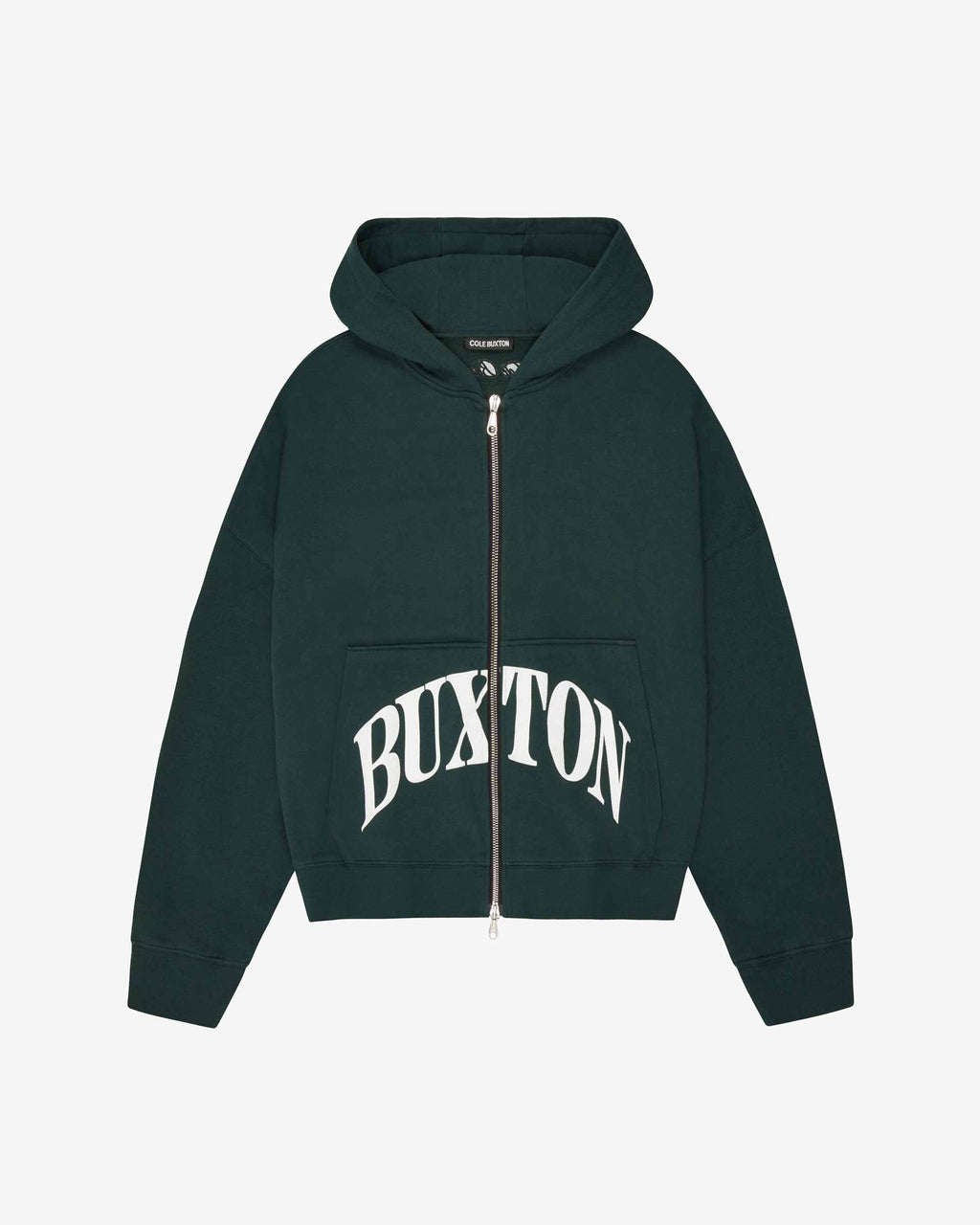CB CROPPED LOGO ZIP HOODIE