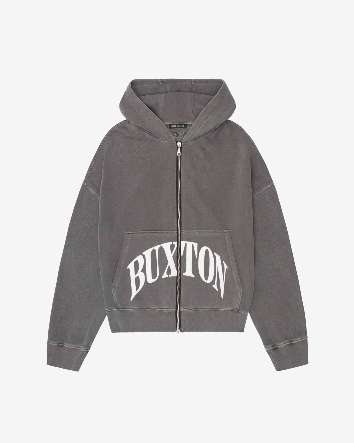 CB CROPPED LOGO ZIP HOODIE