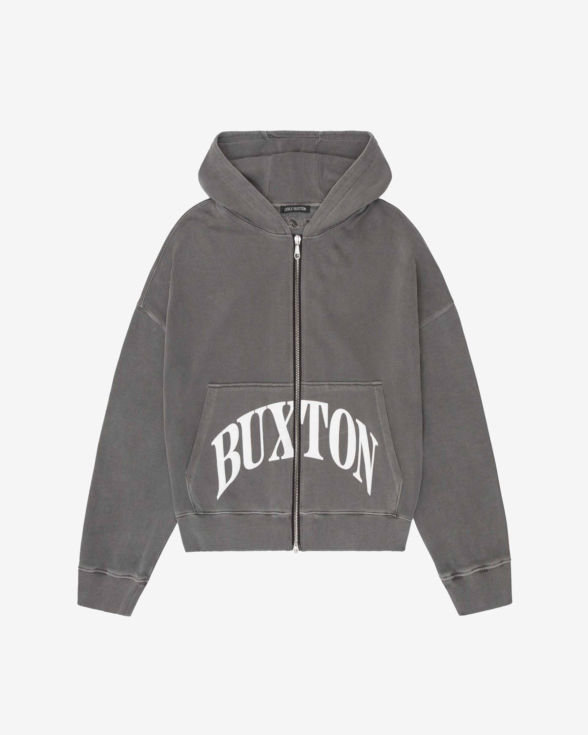 CB CROPPED LOGO ZIP HOODIE