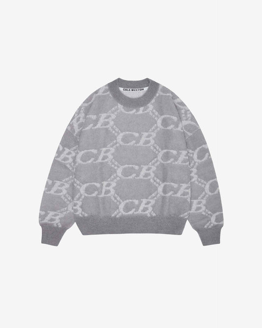 CB MONOGRAM KNIT SWEATER