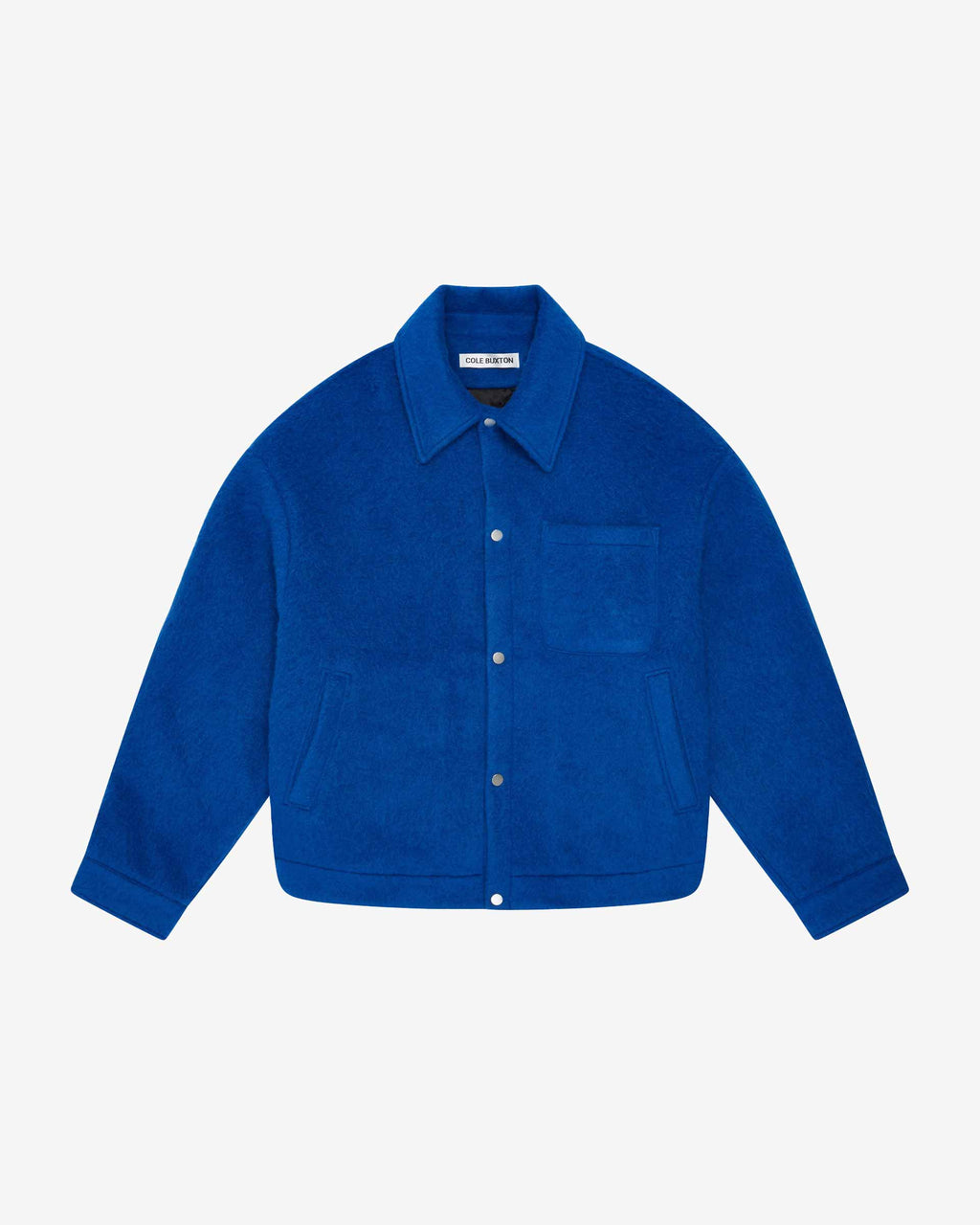 Cole Buxton | Overshirt | Mens | Wool | Cobalt Blue
