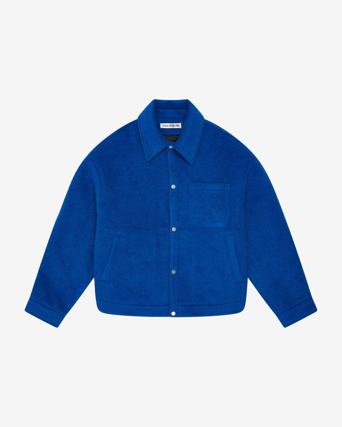 Cole Buxton | Overshirt | Mens | Wool | Cobalt Blue