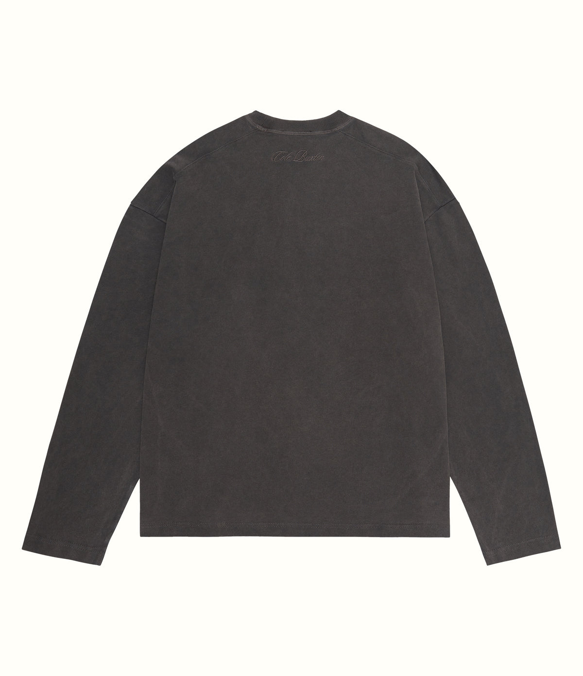 Cole Buxton | Long Sleeved Warm Up T-Shirt | Mens | Cotton | Washed Black