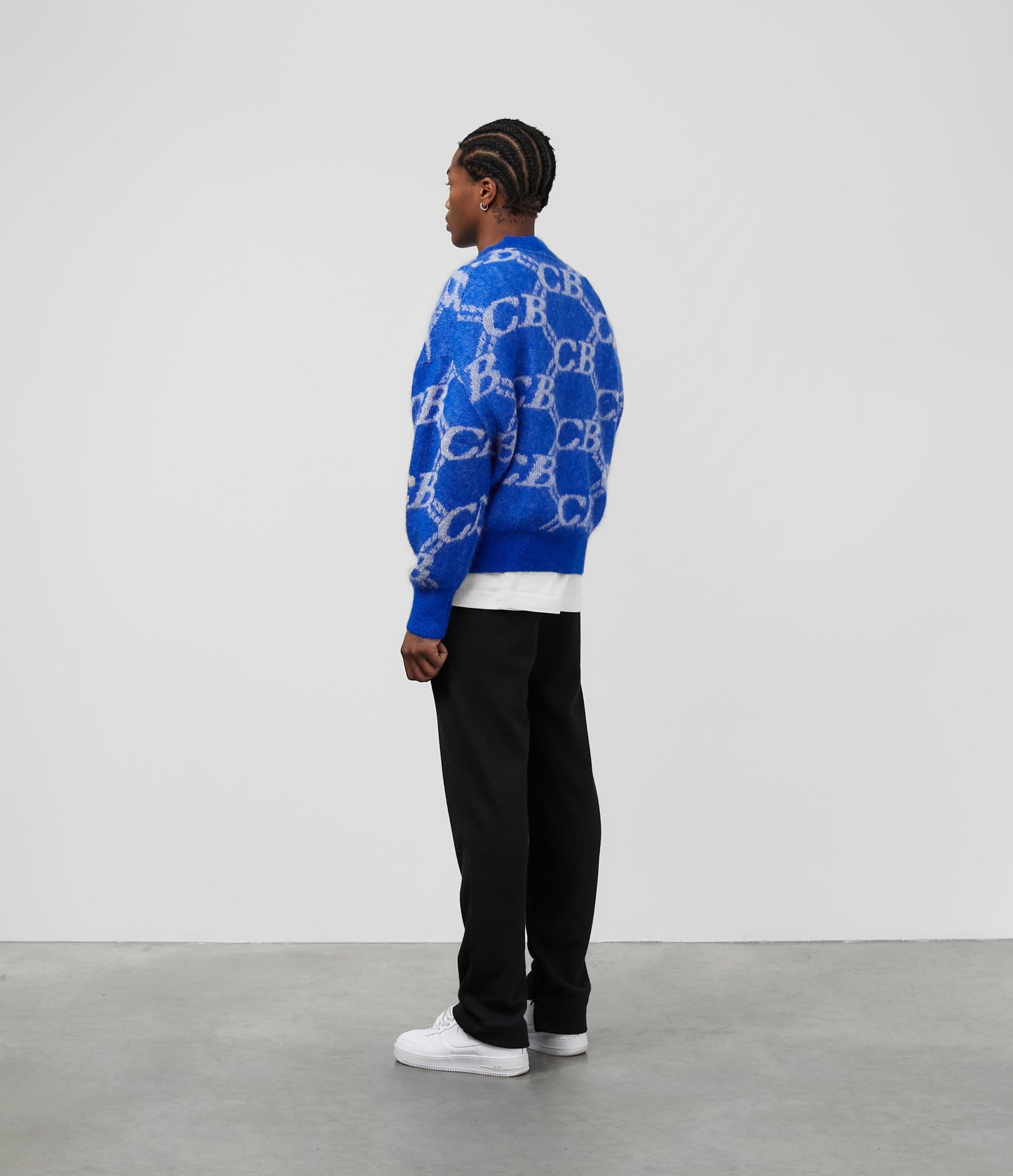 CB MONOGRAM KNIT SWEATER