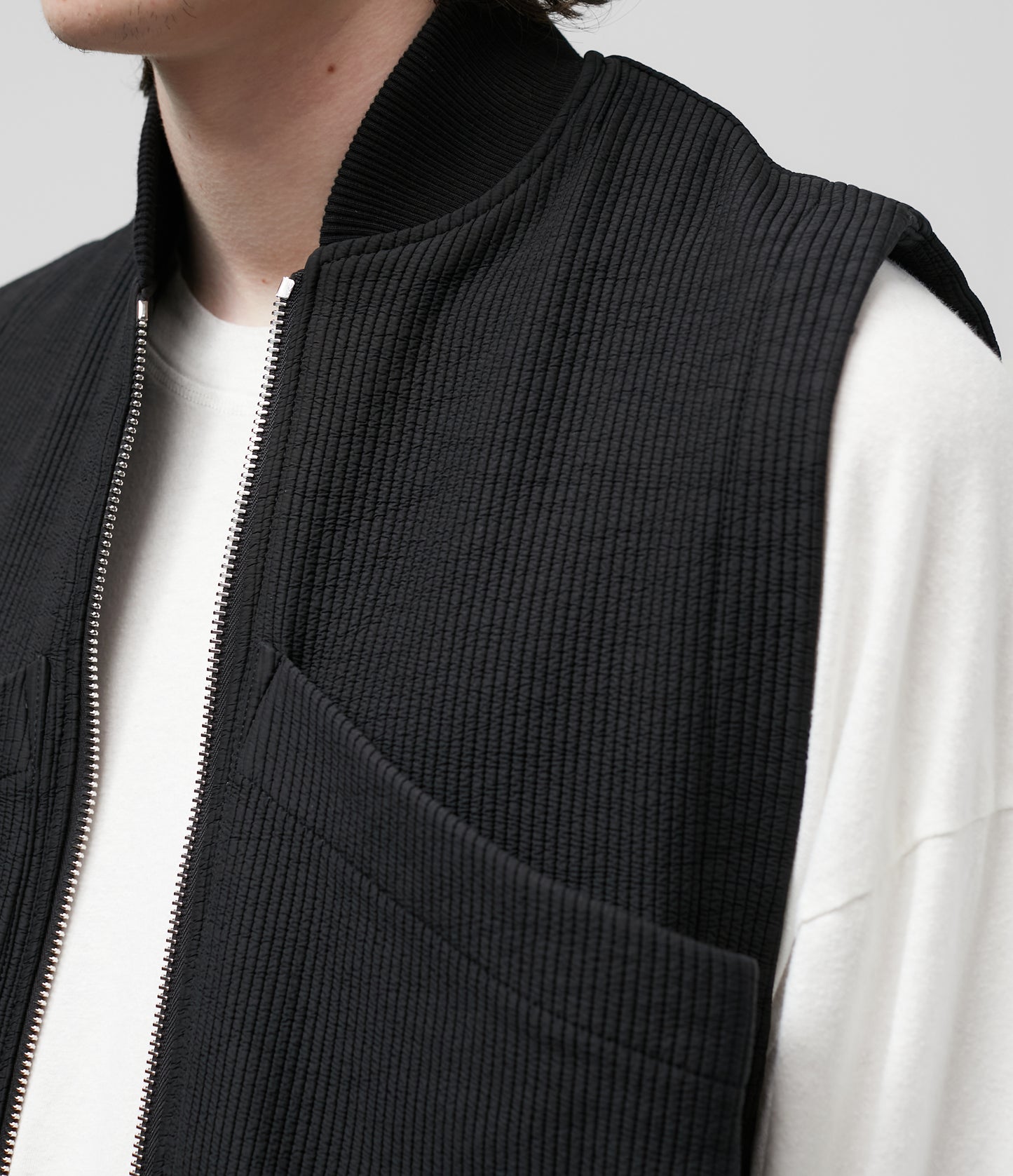 QUILTED NYLON VEST