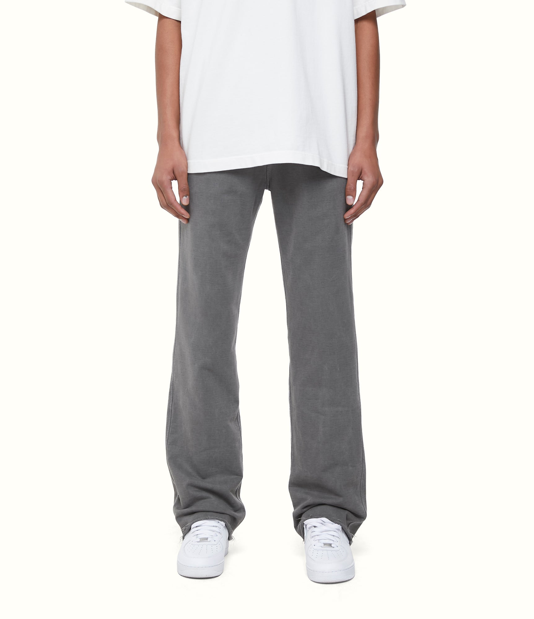 Cole Buxton | Stacked Sweatpants | Mens | Cotton | Washed Black